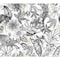 York Wallcoverings Rainforest White and Charcoal Wallpaper BL1703 - alternate 1