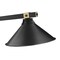 Z-Lite Bronte 3 Light Billiard, Matte Black and Rubbed Brass, Matte Black 1955-3MB-RB-MB15 - alternate 5