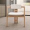 Leisuremod Velo Series Modern Dining Chair in Natrual Wood with White Seat, 2PK VCNW-51W-2 - alternate 7