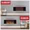Northwest 36in Wall Mounted Electric Fireplace Heater w/ Remote Control Adjustable LED Flame Brightness & Heat 80-EF421S - alternate 7