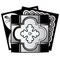 Homeroots 8" X 8" Black White And Gray Mosaic Peel And Stick Removable Tiles 390927 - alternate 5