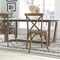 Flash Furniture Advantage Hand Scraped Dark Natural X-Back Chair, PK2 X-BACK-DNAT-2 - alternate 1
