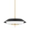 Hudson Valley Lighting Westport 4 Light Pendant 24 In. Aged Brass/Soft Black 4304-AGB/SBK - alternate 1