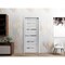 Sartodoors Sliding French Pocket Door 18 x 80in, Nordic White W/ Frosted Glass, Kit Trims Rail Hardware QUADRO4445PD-NOR-18 - alternate 1