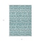 Homeroots 3' X 5' Teal Blue And Ivory Southwestern Washable Indoor Outdoor Area Rug 594190 - alternate 7
