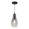 Vaxcel Millie Matte Black Mini Pendant Ceiling Light Smoke Gray Glass P0377 - alternate 1