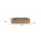 Homeroots 102" Beige Velvet Sofa With Gold Legs 480904 - alternate 3