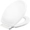 Mayfair Toilet Seat, Round, Wood, White, Single Hinge 878SLW000 - alternate 3