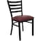 Flash Furniture Hercules Restaurant Chair, 16-1/2 in W 17" L 32-1/4" H XU-DG694BLAD-BURV-GG - alternate 1