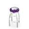 Holland Bar Stool Co 36" Chrome Kansas State Swivel Bar Stool, Accent Ring L8C2C36KnsasS - alternate 1
