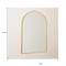 Homeroots 36" Gold Arch Metal Framed Full Length Hanging Mirror 564486 - alternate 8