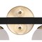 Jonathan Y Modernist Globe 24" 3-Light Metal/Frosted Glass Modern Contemporary LED Vanity, Brass Gold/Black JYL3542A - alternate 7