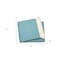 Homeroots 70" X 55" Teal Blue And White Cotton Blend Woven Herringbone Plush Throw Blanket with Tassels 474028 - alternate 3
