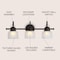 Jonathan Y Virginia 25.25" 3-Light Metal/Glass LED Vanity Light, Oil Rubbed Bronze JYL7409C - alternate 9