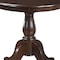 Homeroots 30" Espresso Rounded Solid Manufactured Wood And Solid Wood Pedestal Base Dining Table 517749 - alternate 4