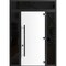 Vdomdoors Steel Door Dekton 0118 Natural Noir 96вЂќ/ 2 Side and Top Exterior Window Sidelite Entry Door Paint DEKTON0118EXD-NOIR-W12+36+12xH96+16-LH-I - alternate 3