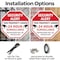 Signmission Security Alert This Property Under, 10 inch X 10 inch, Aluminum Metal Signs, 2PK OC-A-2PACK-10-1 - alternate 5