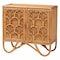 Bali & Pari Baylor Bohemian Light Honey Rattan Storage Cabinet 250-13702-ZORO - alternate 1