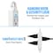 Maximm 15ft 3-Outlet Angled Flat Plug Extension Cord w/ Closing Hook, White ADW-LA04-05-15FT1PK - alternate 5