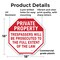 Signmission Private Property Trespassers Will B, 18 Inch X 18 Inch, Plastic Sign OC-P-18-144 - alternate 5