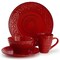 Elama Malibu Ocean Bloom 16-Piece Dinnerware Set in Red ELM-MALIBU-OCEAN-BLOOM - alternate 8