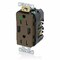 Leviton Duplex Straight Blade Receptacle, 5-15R, 15 A, 125V AC, 2 Pole, 3 Wire, Surface Mount T5632-HG - alternate 1