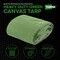 Tarpex Heavy Duty Tarp, 7 ft x 9 ft, Green, Canvas CTG10-TA-79 - alternate 4