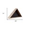 Homeroots 26" X 14" Gray Wood Triangle Hanging Dimensional Sculpture 380344 - alternate 6