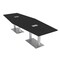 Skutchi Designs Hexagon Conference Table With Power Unit, 48 in W, 120 in L, Black HAR-HEX.IR-48X120-DOU-U999ST19-ESIL - alternate 12