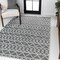 Jonathan Y Aylan High-Low Pile Knotted Trellis Geometric Black/Ivory 3 ft. x 5 ft. Indoor/Outdoor Area Rug SBH104A-3 - alternate 6