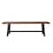 Amerihome Indoor/Outdoor 63 in. Bench with Acacia Top and Metal Base - Black AWOBB63 - alternate 3