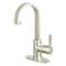 Kingston Brass One-Handle Single-Hole Bathroom Faucet with Deck Plate and Push Pop-Up Drain, Polished Nickel LS821CTLPN - alternate 1