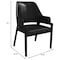 Leisuremod Ethora Collection Modern Wooden Dining Chair in Black, 2PK EC22BL2 - alternate 8