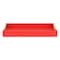 Homeroots 16" Red Wood and Vinyl Faux Shagreen Handmade Serving Tray With Handles 571242 - alternate 10