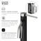 Vigo Madison Single Handle Single-Hole Bathroom Faucet in Brushed Nickel and Carbon Fiber VG01044BN - alternate 5