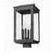 Z-Lite Hartwell 4-Light Outdoor Post Mount Fixture, 10 in W x 21.25 H, Sand Black 5019PHBS-BK - alternate 5