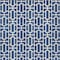 Homeroots 8' X 10' Navy Blue And Ivory Geometric Washable Indoor Outdoor Area Rug 594860 - alternate 5