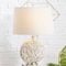 Jonathan Y Dennis 24" Seashell LED Table Lamp, Cream JYL1050A - alternate 7