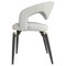 Leisuremod Entice Modern Leather Dining Chair with Iron Legs Open-Back Design in Grey EC60GR - alternate 6