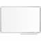 Mastervision Planning Board, Steel, 24 in, 36 in, Aluminum Frame, White, Gloss MA0594830 - alternate 1
