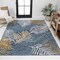 Jonathan Y Calypso Coastal Casual Palm Frond Reversible Machine-Washable Cream/Navy 4 ft. x 6 ft. Area Rug SVH108A-4 - alternate 4