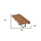 Homeroots 14" X 34" Brown Teak Wall Mount Rectangular Shower Bench 549338 - alternate 3