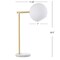 Jonathan Y Charles 20.5" Contemporary Modern Metal/Marble LED Table Lamp, Gold/White JYL1000A - alternate 10