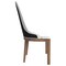 Leisuremod Verisma Collection Modern Wooden Dining Chair in Black Fabric with White Front, 4PK VC57BFW4 - alternate 5
