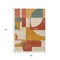 Homeroots 5' X 8' Coral Gold And Ivory Geometric Washable Indoor Outdoor Area Rug 617903 - alternate 5
