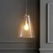 Jonathan Y Arlo 11.5" 1-Light Mid-Century Modern Iron/Seeded Glass LED Pendant, Nickel/Clear JYL7594A - alternate 7