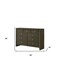 Homeroots 55" Gray Solid and Manufactured Wood Nine Drawer Triple Dresser 490486 - alternate 3
