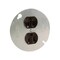 Pass & Seymour Brown Receptacle on 4-In. Round Plate, 15A, 125-Volt 4048CC4 - alternate 2
