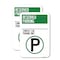 Signmission Reserved Parking - Compact Car Parking Only With Parki, 12'' X 18'', Heavy Gauge Aluminum, 2PK A-1218-2PACK-23154 - alternate 1