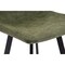 Leisuremod Elland Modern Upholstered Leather Bar Stool with Iron Legs and Footrest, Olive Green ES29G - alternate 7